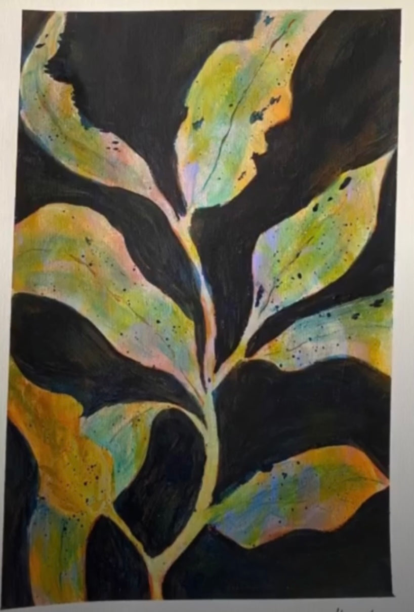 Paint n Sip - Abstract Leaves