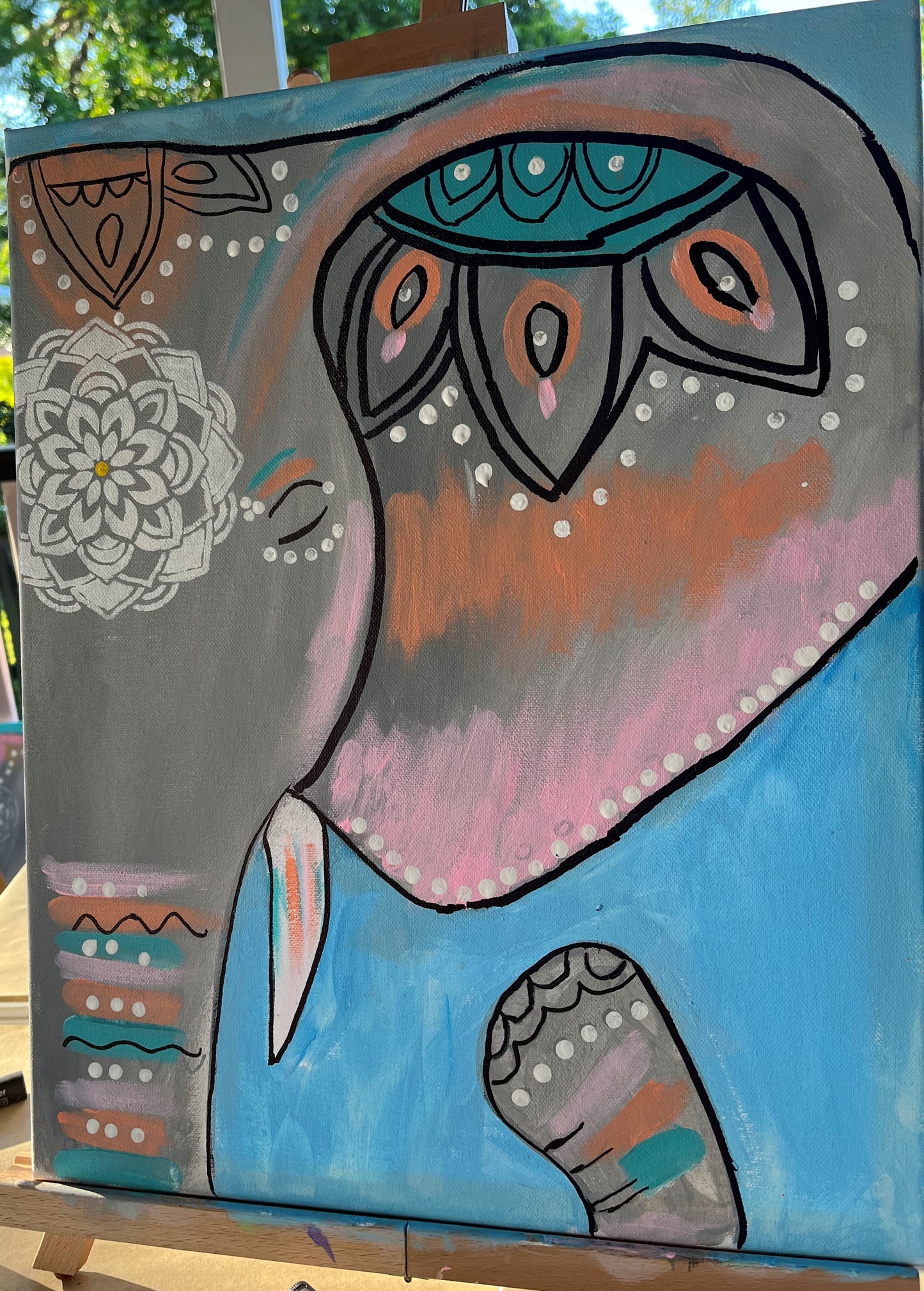 Kids Paint Party-Colourful Elephant