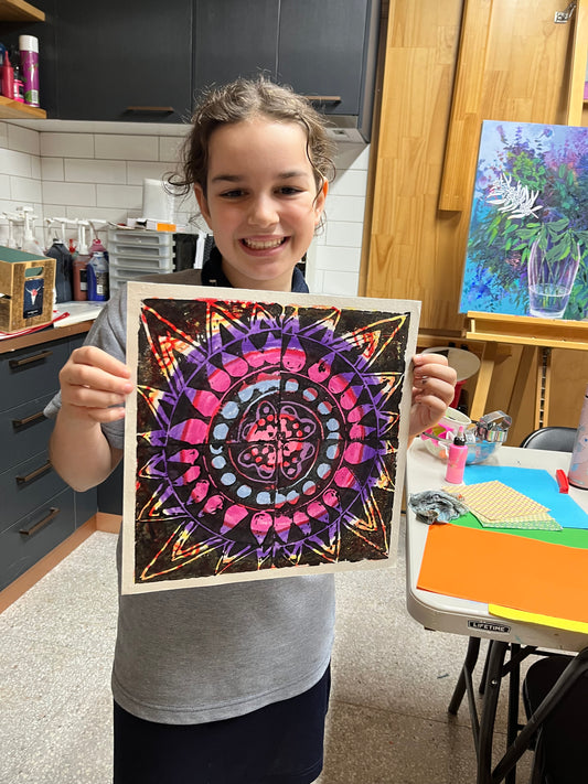 After School Workshops: Pattern and Psychedelic Colour- Drawing, Printing and Clay