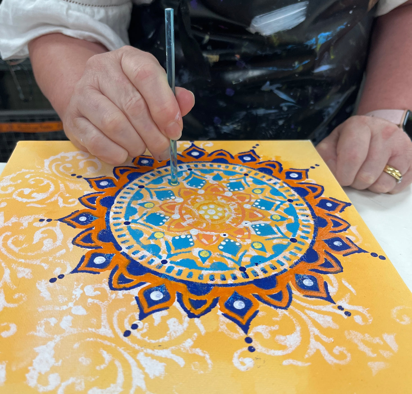 Art West Community Gallery-Mandala Painting Workshop.