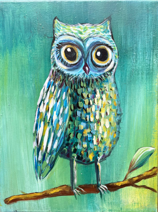 Kids Paint Party: Owl Painting