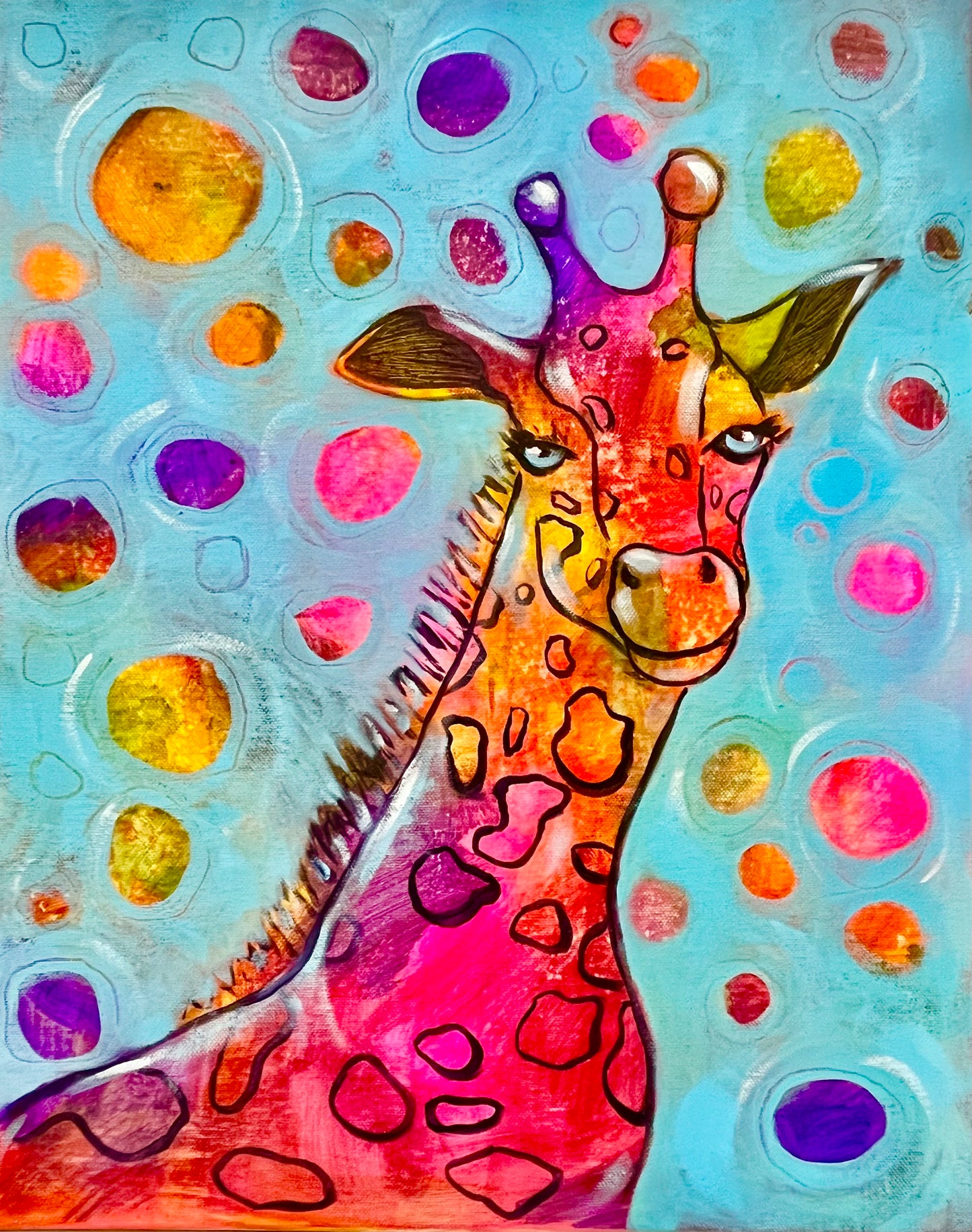 Kids Paint Party-Bubble Giraffe