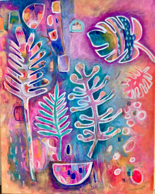 Paint n Sip - Colourful Nature Abstract